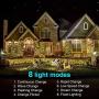 Kolpop Solar String Lights Outdoor, 79ft 240LED 8 Modes Solar Fairy Lights Outdoor Waterproof Copper Wire Solar Powered String Lights for Garden Christmas Tree Patio Home Wedding Yard (Warm White)