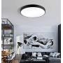 Ganeed LED Flush Mount Ceiling Light, 19.6Inch Modern Ceiling Light Fixture,39W LED Light Fixture,Black Ceiling Lamp for Dining Room Hallway Living Room Bedroom Office