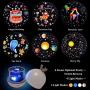 Star Projector, Night Light Projector with 8 Kinds of Music & Remote Control, Star for Ceiling Projector for Kids Bedroom, with 6 Sets of Film, 360 Degree Rotation