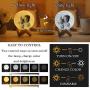 Personalized Lamp, Custom Night Light Pubsooup Customized Moon Lamp with Picture Engraved, 3D Printing 3 Colors USB Cable Moon Lamps for Bedrooms Christmas Gifts for Kids Adults(4 Inch/9cm)