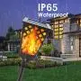 4PK Upgraded 51LEDs Solar Torch Lights Outdoor Christmas Lights, Vivid Dancing Flickering Flames, Dusk to Dawn Auto On/Off. Waterproof Landscape Lighting for Garden Pathway Patio 4PK Upgraded 51LEDs Solar Torch Lights Outdoor Christmas Lights, Vivid Dancing Flickering Flames, Dusk to Dawn Auto On/Off. Waterproof Landscape Lighting for Garden Pathway Patio