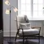 3 Light Adjustable Floor Lamp by Light Accents - Medusa 3 Light Standing Lamp - Multi Head Standing Lamp with 3 Adjustable White Fabric Reading Lamps - Lamps for Living Room (Black) 3 Light Adjustable Floor Lamp by Light Accents - Medusa 3 Light Standing Lamp - Multi Head Standing Lamp with 3 Adjustable White Fabric Reading Lamps - Lamps for Living Room (Black)
