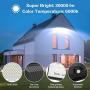 TENKOO 300W LED Solar Flood Light Dusk to Dawn Solar Powered Street Light Outdoor Waterproof IP67 with Remote Control Solar Security Light for Backyard|Garage|Driveway|Basketball Court