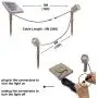 HEX 30X Twin Solar Spotlight Warm White LED for Outdoor Garden Yard Landscape Downlight