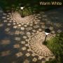 TechSense Solar Pathway Lights Outdoor Waterproof LED Landscape Lights Solar Powered Garden Lights for Lawn, Patio, Yard, Driveway, 6 Pack