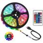 ACONDE 6.56 feet USB LED Strip Lights, DIY Indoor Decoration, TV Backlight, 24 Keys Remote