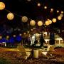 Lantern String Lights Plug in, UL Listed Outdoor Lantern Lights String 9.83FT Pack of 10 Nylon Lantern String Lights for Patio, TIGOMOOV White Lights String for Bedroom