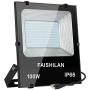 FAISHILAN 100W LED Flood Light, 500W Halogen Equiv Outdoor Work Lights, IP66 Waterproof with US-3 Plug & Switch 10000Lm for Garage,Garden,Yard