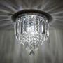 Mini Crystal Chandelier Flush Mount Ceiling Light for Bedroom, Hallway, Bar, Kitchen, Bathroom Pendant Lamps