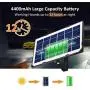 YOUAU Solar Lights Outdoor, 240 LED Solar Spotlight IP65 Waterproof Outdoor Lights Security Solar 3 Sensor Modes for Yard, Garage, Front Door