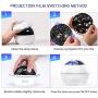 HOKEKI Night Light, Star Projector, Lights for Room, LED Light Projector for Bedroom , Bedside Lamp, 8 Lighting Modes, Adjustable Brightness, 360° Rotation, Suitable for Living Room, Party,Room