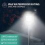 6000LM Outdoor Solar Street Light 2 Pack LED Solar Powered Street Lamp Dusk to Dawn with Motion Sensor FUHONGRUI