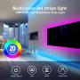 DAYBETTER Led Strip Lights 32.8ft 5050 RGB LEDs Color Changing Lights Strip for Bedroom, Desk, Home Decoration, with Remote and 12V Power Supply