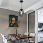 Mini Chandelier Pendant Lighting Fixture for Kitchen Island Hallway Dining Room Design, Black Basket Ceiling Lights Industrial Lightings Black