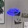 DANIDEER Led Neon Sign Art Decorative Lights Table Decoration Neon Lamp with Base for Kids boy and Girl Bedroom Unique Gift for Any Occasion (Blue Lips)