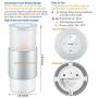 Table Lamp, Multifunction LED Touch Bedside Lamp with Flameless Candle Light & Color Changing RGB Light, Dimmable Warm White Night Light Rechargeable Battery for Bedrooms Living Room