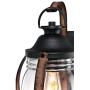 Westinghouse Lighting 6335100 Canyon One-Light Outdoor Wall Fixture, Textured Black and Barnwood Finish with Clear Glass