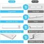 PHENHU LED Motion Sensor Light Indoor,USB Wireless Rechargeable Magnetic Light Stick-on Anywhere,Under Cabinet LED Lighting LED Closet Lights for Wardrobe, Kitchen, Stairs, Bedroom, Corridor(3 Packs)