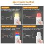 Plug-in Night Lights for Kids, RGB Colorful LED Wall Night Light with Dusk to Dawn Sensor, Warm White Night Lighting for Bedroom, Bathroom, Hallway, Stairs, Auto Nightlights for Kids/Adults (4 Pack)