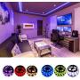 Led Strip Lights Waterproof 16.4FT / 5M Flexible Color Changing RGB 5050 led Strip Light Kit with 44 Keys IR Remote Controller and 12V Power Supply for Bedroom Home Kitchen DIY Decoration (16.4)