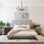 LALUZ Rustic French Country Chandelier Large Farmhouse Light Fixture with Wood Drops for Dining & Living Rooms, Bedrooms and Foyer