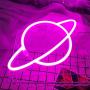 iceagle Planet Light Neon Signs Neon Lights for Wall Decor,USB or Battery LED Signs for Bedroom, Decorative Neon Light Sign for Christmas,Birthday Party, Living Room, Girls,Kids Room