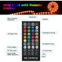 LED Strip Lights with Remote - 32.8ft LED Music Sync Tape Lights kit 5050 RGB Color Changing Light Strip with IP65 Waterproof, 300LEDs Rope Light for Bedroom, Room, Party, Mood Tape Lighting