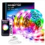Daybetter 65.6ft WiFi Smart Led Lights with App Control for Bedroom Decoration(2 Rolls of 32.8ft)