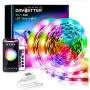 Daybetter 65.6ft WiFi Smart Led Lights with App Control for Bedroom Decoration(2 Rolls of 32.8ft)
