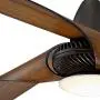 56'' Sleuth Modern Ceiling Fan with Light LED Dimmable Oil Rubbed Bronze Frosted Glass for Bedroom Living Room Kitchen Dining - Casa Vieja
