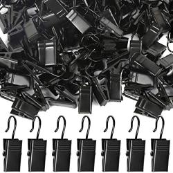 Teenitor 100 Pack Curtain Clips Stainless Steel Light Hanger Hooks Christmas Party Decor Supplies for Camp Tent Photo Display Indoor and Outdoor Decoration