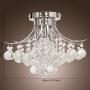 Saint Mossi Chandelier Modern K9 Crystal Raindrop Chandelier Lighting Flush Mount LED Ceiling Light Fixture for Dining Room Bathroom Bedroom Livingroom Pendant Lamp 11''H 16''W Saint Mossi Chandelier Modern K9 Crystal Raindrop Chandelier Lighting Flush Mount LED Ceiling Light Fixture for Dining Room Bathroom Bedroom Livingroom Pendant Lamp 11''H 16''W