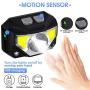 Headlamp Flashlight, MOICO 1000 Lumen Ultra-Light Bright LED Rechargeable Headlight with White Red Light, 2 Pack Waterproof Motion Sensor Head Lamp, 8 Modes for Outdoor Camping Cycling Running Fishing