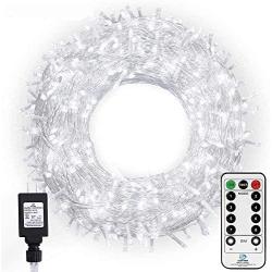 Ollny LED String Lights 800 LED 330FT Long Christmas Light with Remote,8 Modes&Timer Cool White Lights Fairy Lights Plug in Twinkle Lights for Wedding Party Christmas Decoration Outdoor Room Indoor