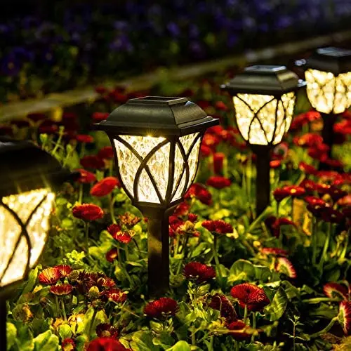 GIGALUMI Solar Pathway Lights Outdoor, 6 Pack LED Solar Landscape Lights, Waterproof Solar Powered Pathway Lights for Yard, Patio, Landscape, Walkway (Warm White) GIGALUMI Solar Pathway Lights Outdoor, 6 Pack LED Solar Landscape Lights, Waterproof Solar Powered Pathway Lights for Yard, Patio, Landscape, Walkway (Warm White)