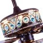 RainierLight Crystal Ceiling Fan Lamp LED Light for Bedroom/Living Room Hotel/Restaurant with 5 Premium Wood Reversible Blades Remote Control 52 Inch …