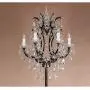 zytyeu American Country Iron Crystal Floor Lamp Retro Living Room Bedroom Dining European Style Luxury Floor Lamp