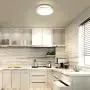 LE LED Flush Mount Ceiling Lights, 10 inch Brushed Nickel Ceiling Light Fixture Dimmable, 1200lm 16W (120W Equivalent) Ceiling Lamp for Kitchen, Bedroom, Laundry, Living Room Hallway, 4000K White