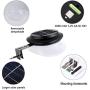 Outdoor Solar Fence Lights,LED Solar Gutter Lights,IP55 Waterproof Wall Light Deck Light Security Night Light with Screwdriver for Eave,Garden,Wall,Attic,Walkway,Driveway,Deck,Stair(6 PCS,Warm White)