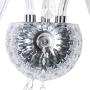 Samger Samger Luxurious 2 Arms K5 Crystal Glass Wall Light Silver Transparent Color for Living Room Bedroom Hallway Entry