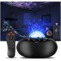 HANGRUI Star Projector, Starry Sky Night Light Projector with Bluetooth Music Speaker & Remote Control for Bedroom & Party, Galaxy Projector Lamp with Voice Control & APP Timer Setting for Baby & Kids
