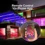 Led Strip Lights, Xpreen RGB led Strip Lights 32.8ft Bluetooth with Remote, App Control, Wired Control LED Lights, 7 Scenes Mode Multicolor LED Lights Color Changing for Bedroom
