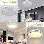 DLLT Modern Ceiling Light with Remote 35W, Dimmable Flush Mount Led Ceiling Light, Round Lighting Fixture for Bedroom, Kitchen, Dining Room, Bathroom, Hallway, Office, Foyer(3 color temperatures)White DLLT Modern Ceiling Light with Remote 35W, Dimmable Flush Mount Led Ceiling Light, Round Lighting Fixture for Bedroom, Kitchen, Dining Room, Bathroom, Hallway, Office, Foyer(3 color temperatures)White
