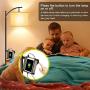 Lifeholder Floor Lamp, Modern Standing Lamp Built-in 5V/2A USB Port and 2-Prong AC Outlet, Tall USB Floor Lamp with Phone Stand, LED Floor Lamps for Bedroom,Living Room,Office