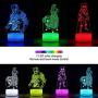 3D Battle Royale Night Light - 3 Pattern 16 Color Change Decor Lamp with Remote & Smart Touch, Christmas and Birthday Gifts for Battle Royale Fans