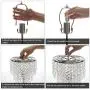 Xydstay Crystal Table Lamp, 3 Way Dimmable Bedside Touch Lamp Decorative Modern Lamp with USB Charging Port Elegant Beautiful Nightstand Lamp for Bedroom Living Room Office （LED Bulb Included)