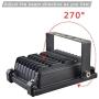 Melpo 15W Led Flood Light Outdoor 100W Equivalent, Color Changing RGB Led Lights with Remote, 120 RGB Colors, Warm White to Daylight Tunable,Uplight Landscape Spotlights,IP66, US 3-Plug (2 Pack)