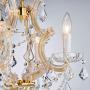 Saint Mossi Crystal Maria Therese Gold Chandelier Lighting 4 Lights H17” W18''