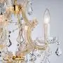 Saint Mossi Crystal Maria Therese Gold Chandelier Lighting 4 Lights H17” W18''