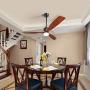 Sofucor 60'' Modern 3 Blades Ceiling Fan with Remote for Living Room Kitchen Bedroom with Remote without Light, Solid Mahogany and Matte Black…
